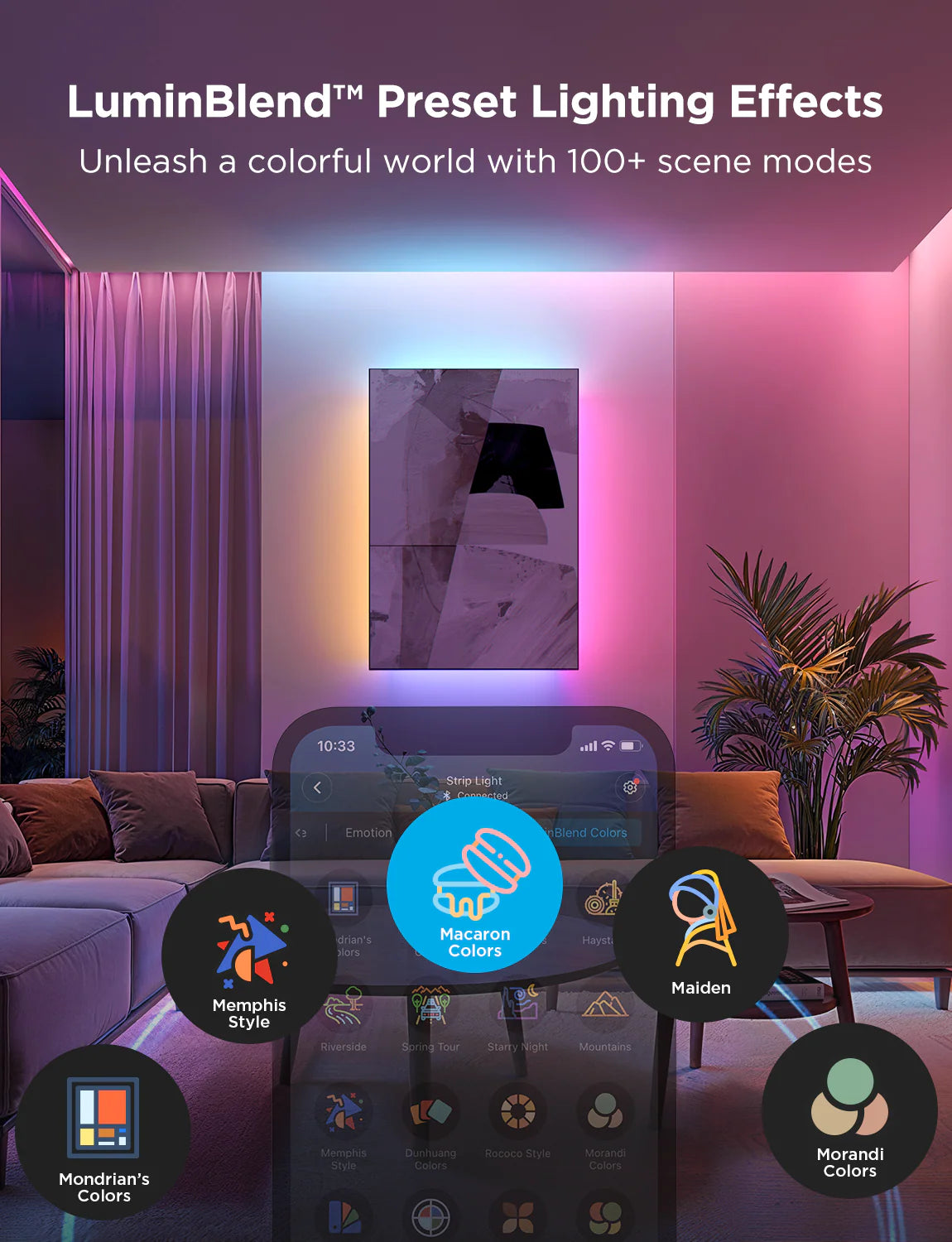 Govee Strip Light 2 Pro RGBICWW LED-valonauha jatkopala 1m