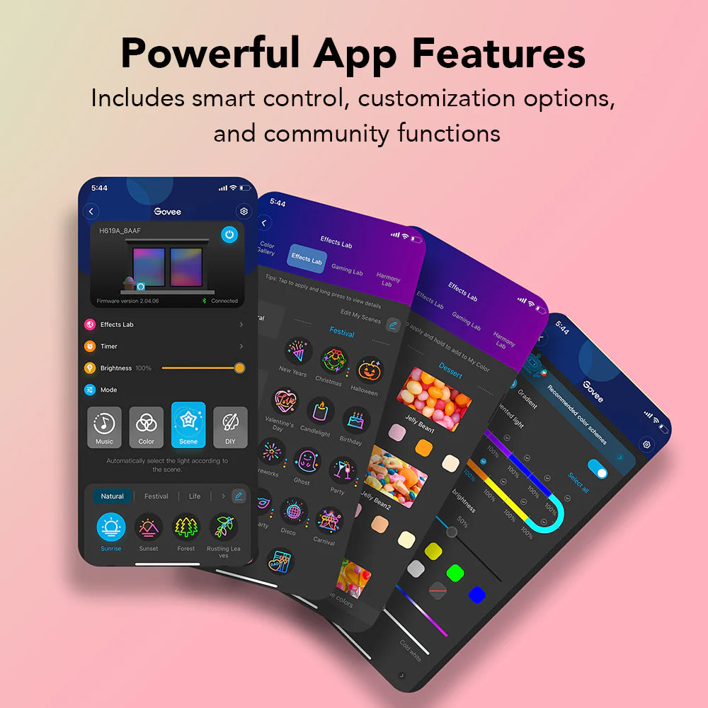 Govee RGBIC Smart Wi-Fi + Bluetooth LED nauha suojattu 2x10m 