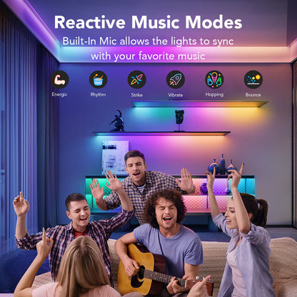 Govee RGBIC Smart Wi-Fi + Bluetooth LED nauha suojattu 2x10m 