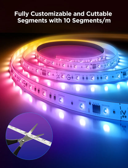 Govee Strip Light 2 Pro RGBICWW LED-valonauha 10m