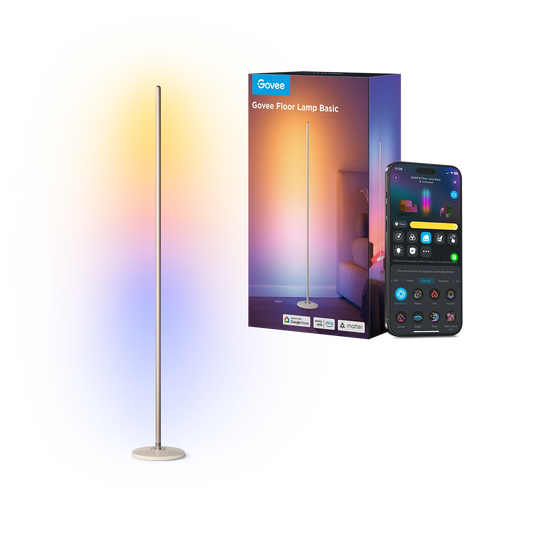 GOVEE RGBICW Älykäs lattiavalaisin SHAMPANJA