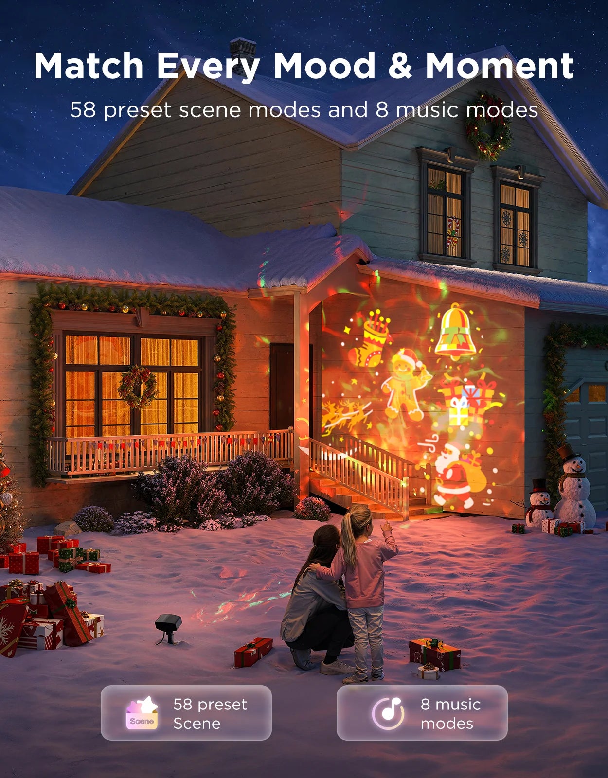 GOVEE JUHLAVALO PROJEKTORI ULOS IP67